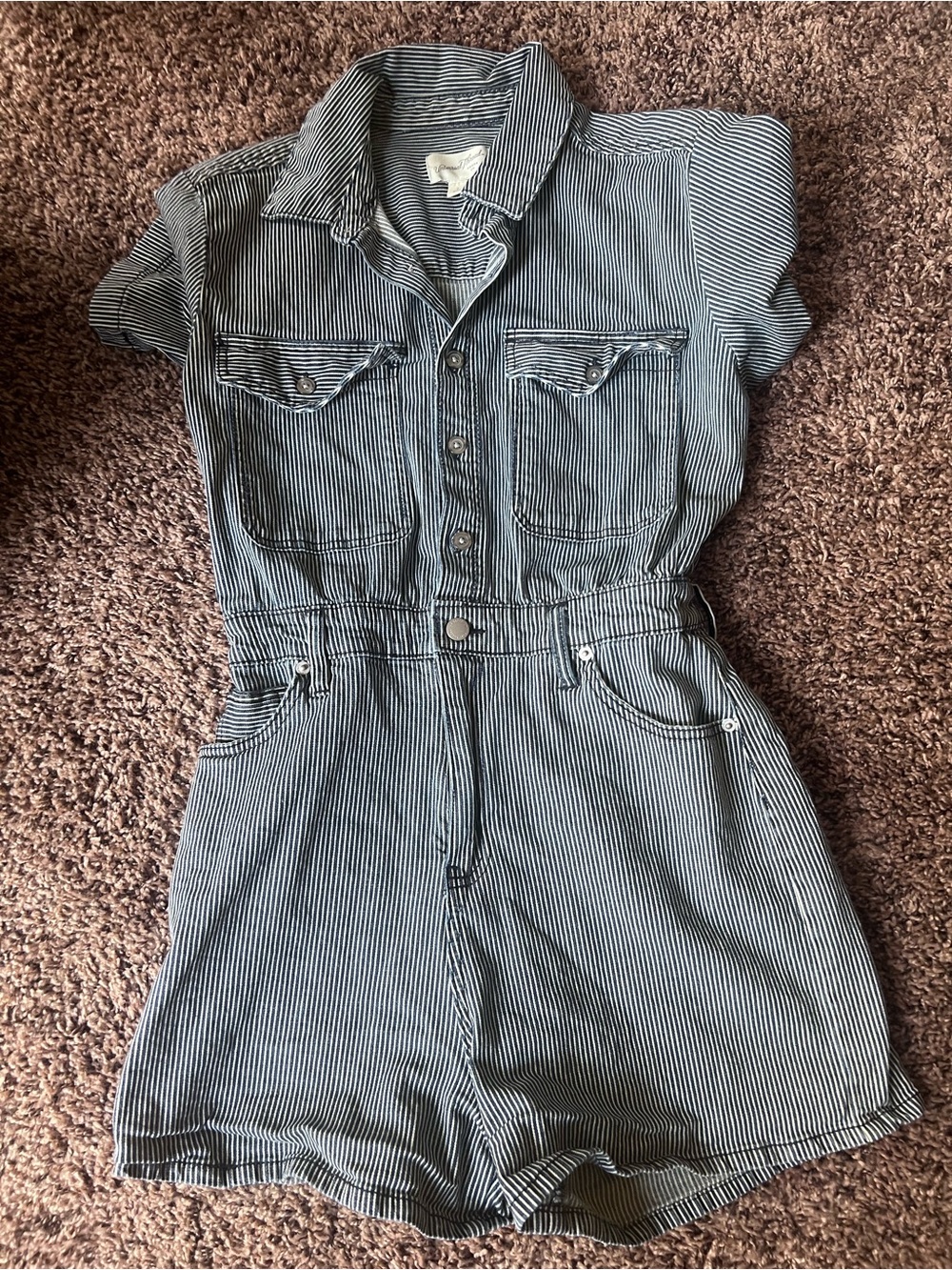 Universal Thread Striped Utility Romper